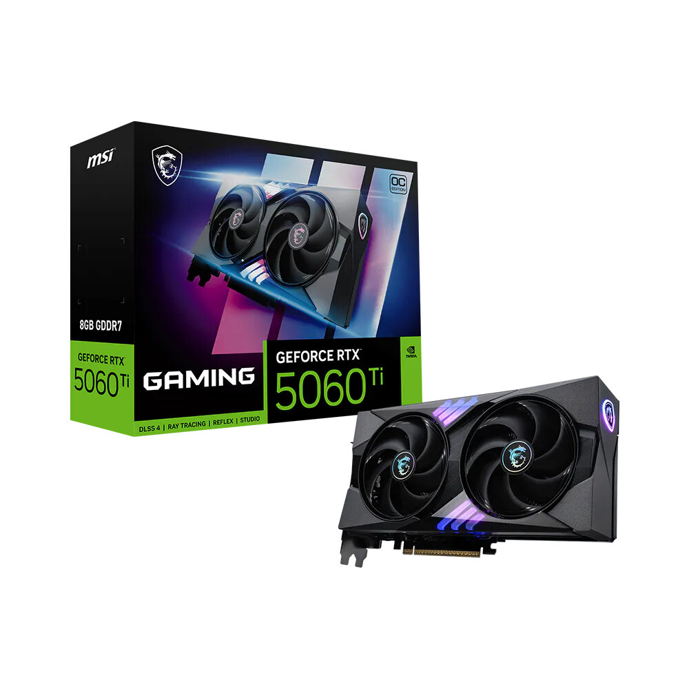MSI RTX 5060 Ti Gaming OC 8GB Graphics Card | DLSS 4 GPU