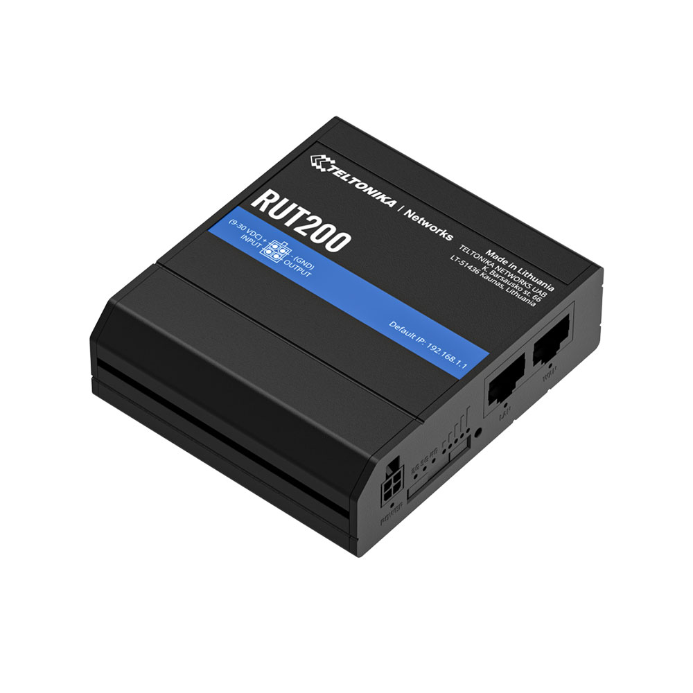 Teltonika RUT200 Industrial 4G LTE Wi-Fi Router